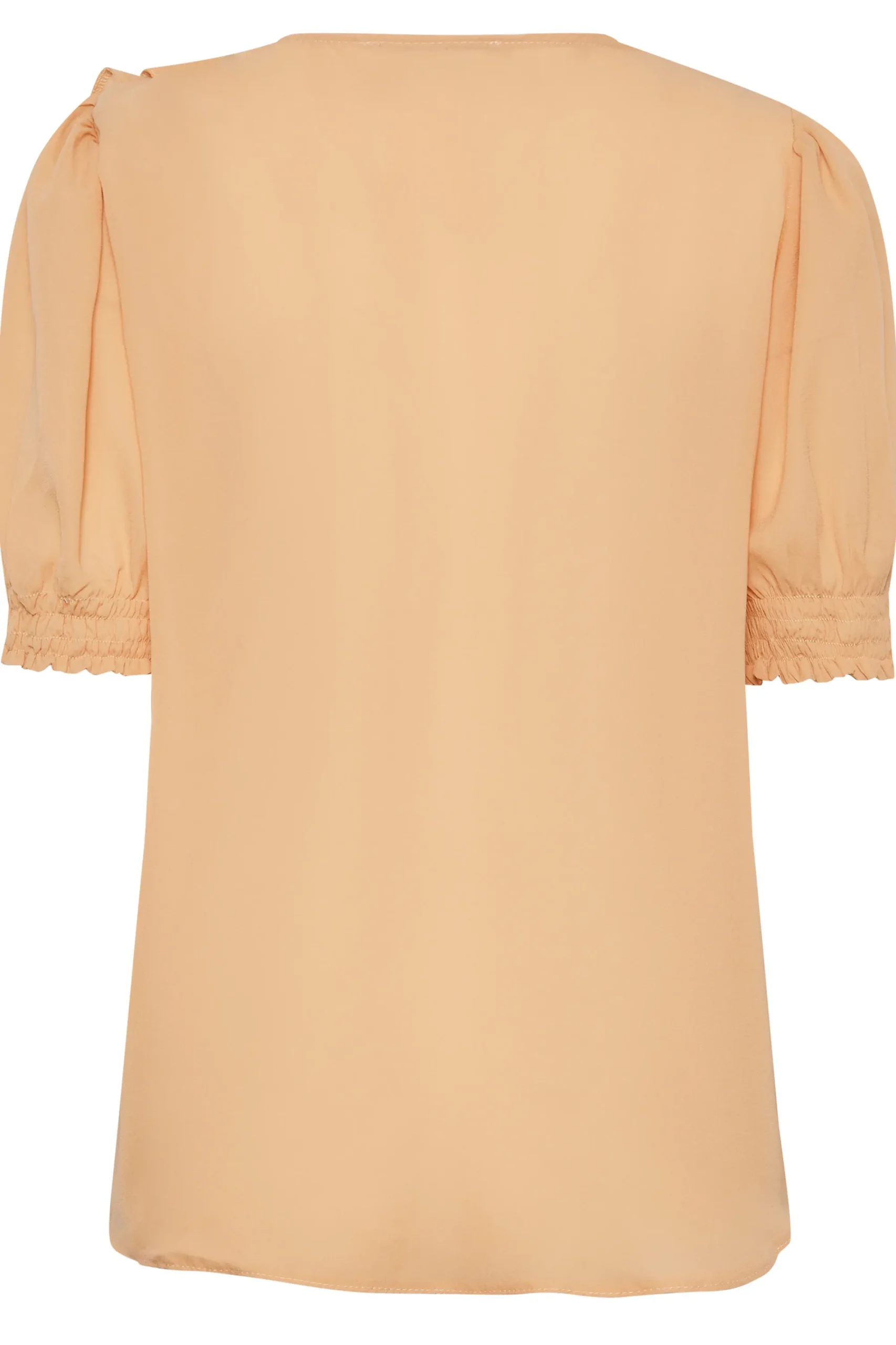M&Co Womens Orange Frill Front Blouse>Women Short Sleeve Tops