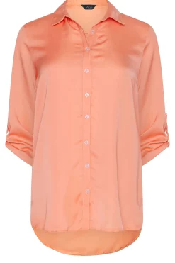M&Co Womens Orange Tab Sleeve Shirt><noscript><img width=
