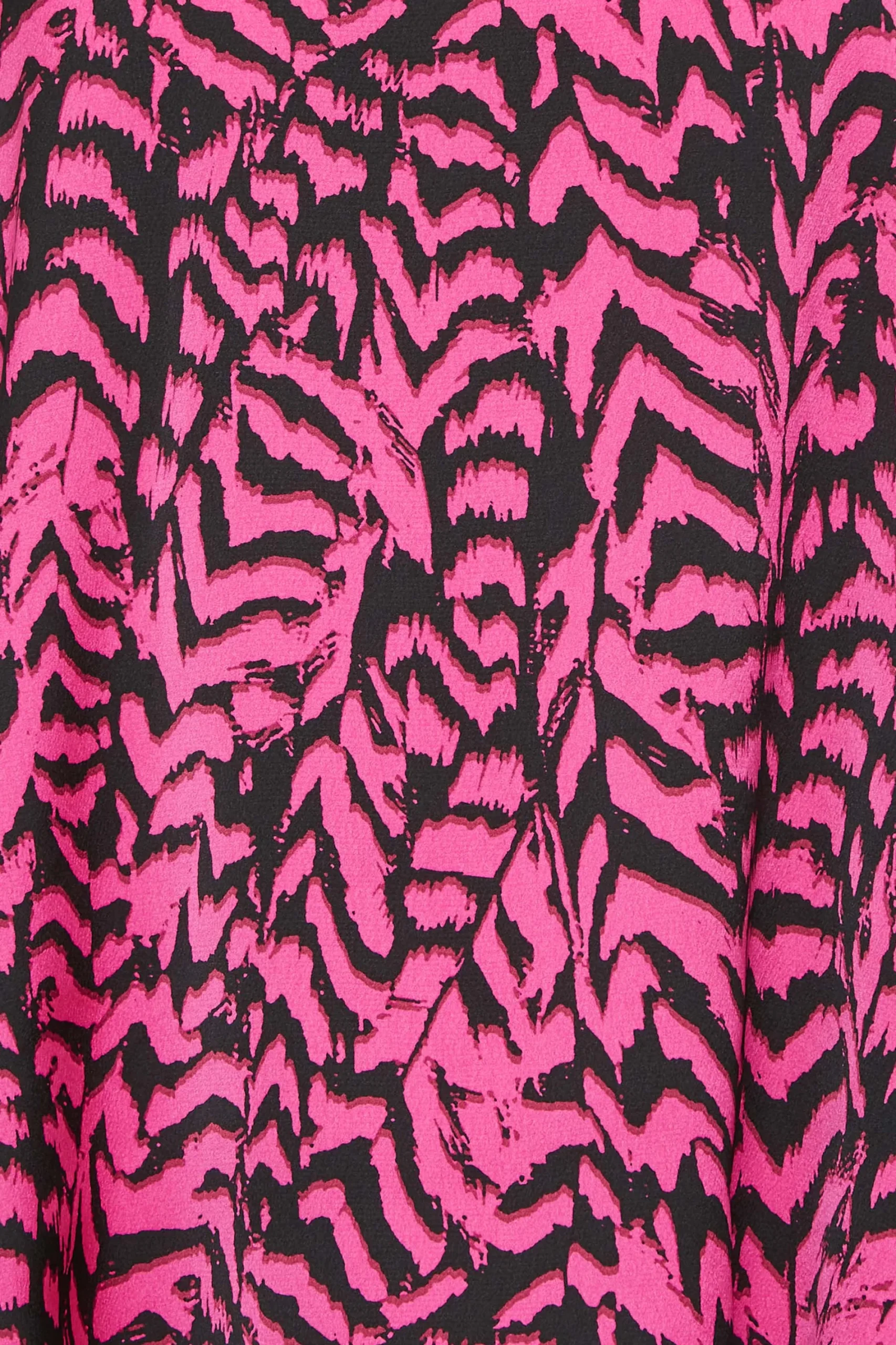 M&Co Womens Pink Animal Print Halterneck Blouse>Women Short Sleeve Tops