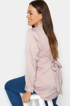M&Co Womens Pink Button Through Tunic Shirt><noscript><img width=