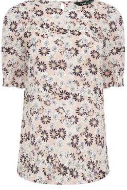 M&Co Womens Pink Daisy Print Blouse><noscript><img width=