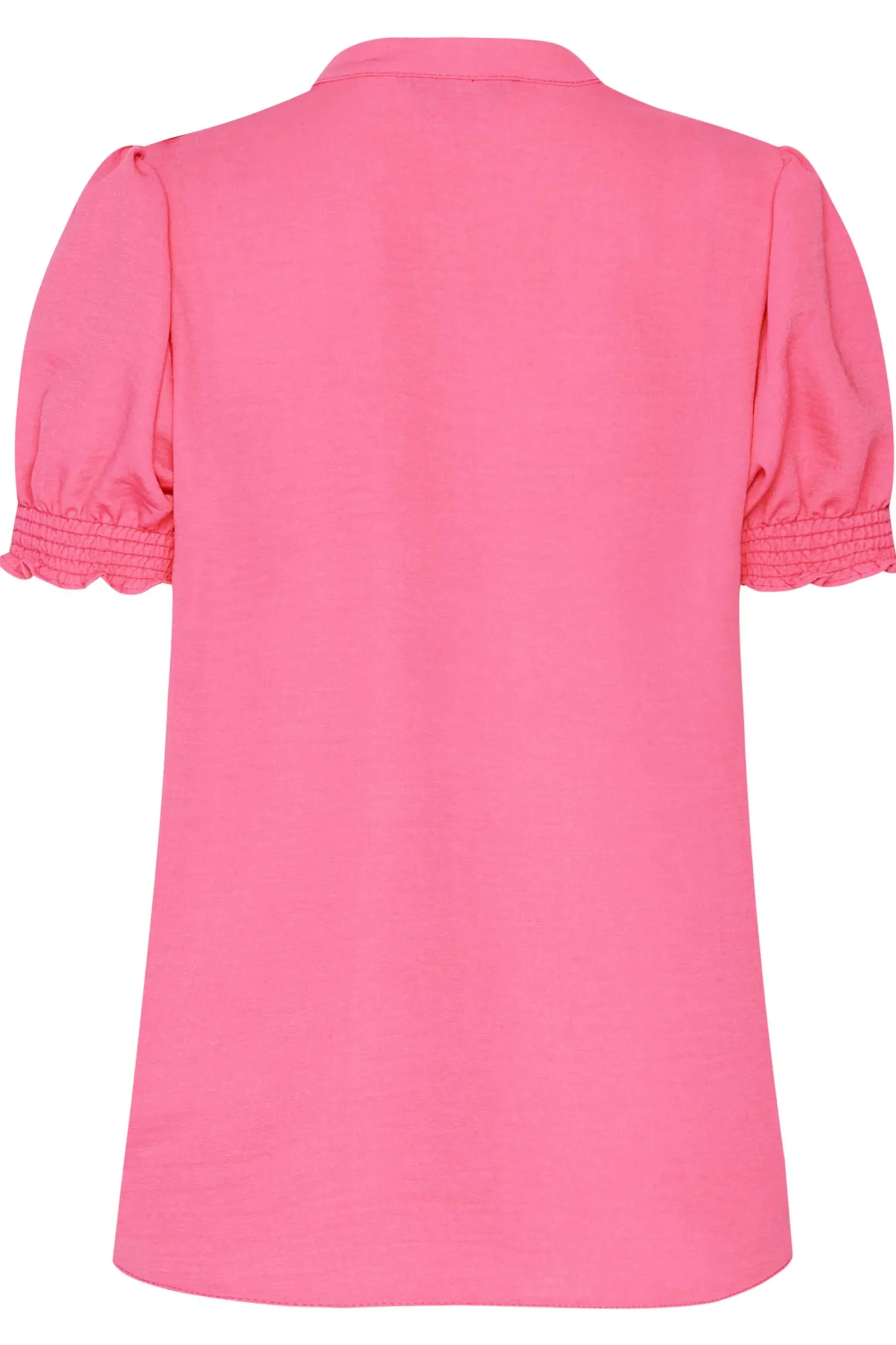 M&Co Womens Pink Frill Front Blouse>Women Short Sleeve Tops