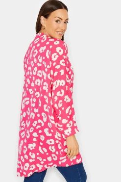 M&Co Womens Pink Leopard Print Blouse><noscript><img width=