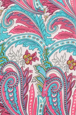 M&Co Womens Pink Paisley Print Puff Sleeve Shirt><noscript><img width=