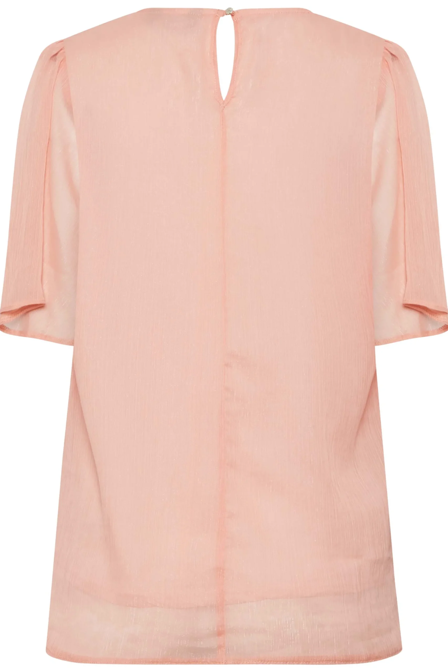 M&Co Womens Pink Shimmer Angel Sleeve Blouse>Women Blouses