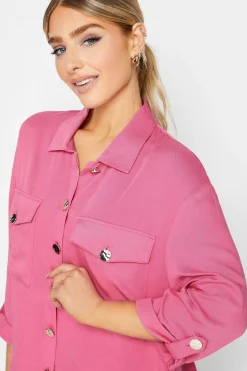 M&Co Womens Pink Statement Button Shirt><noscript><img width=