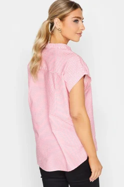 M&Co Womens Pink Stripe Print Shirt><noscript><img width=