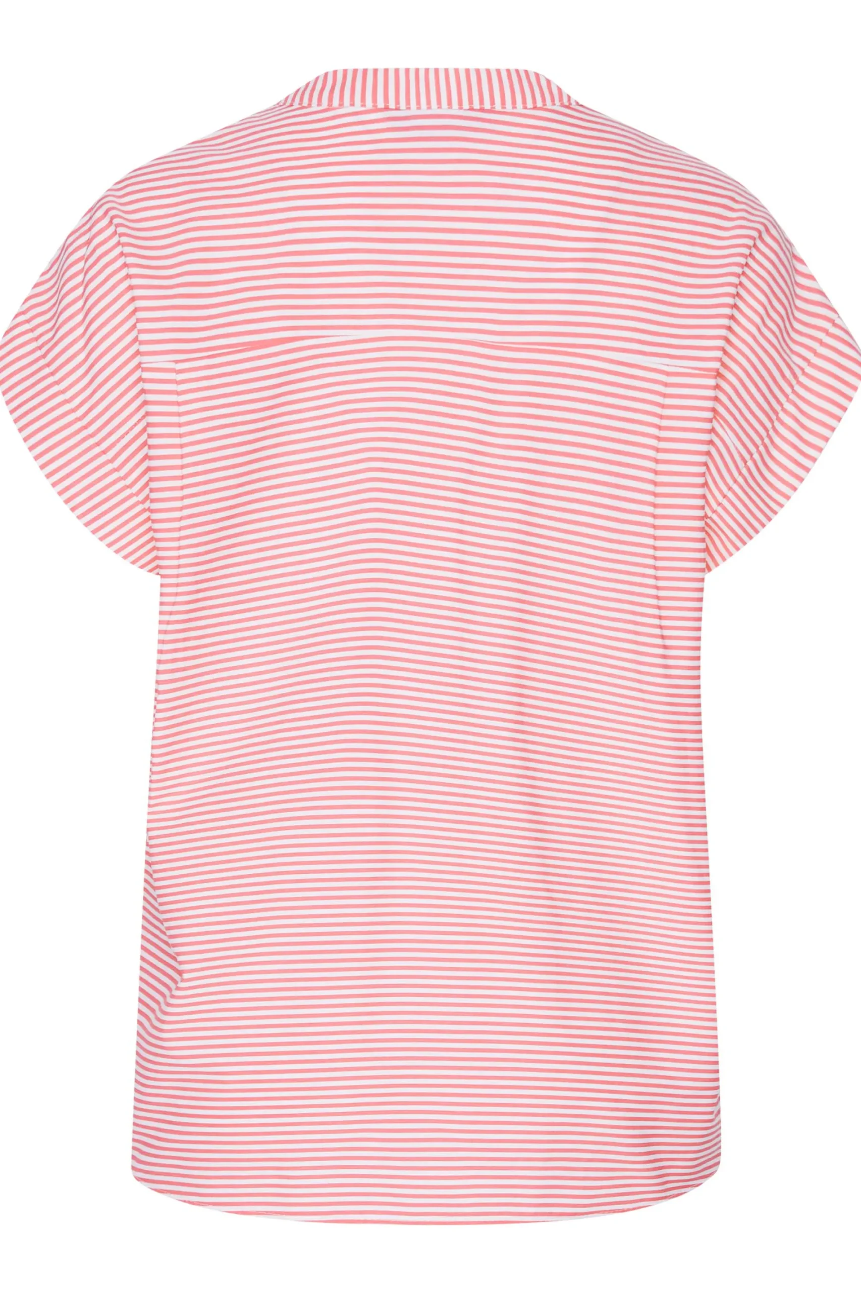 M&Co Womens Pink Stripe Print Shirt>Women Short Sleeve Tops