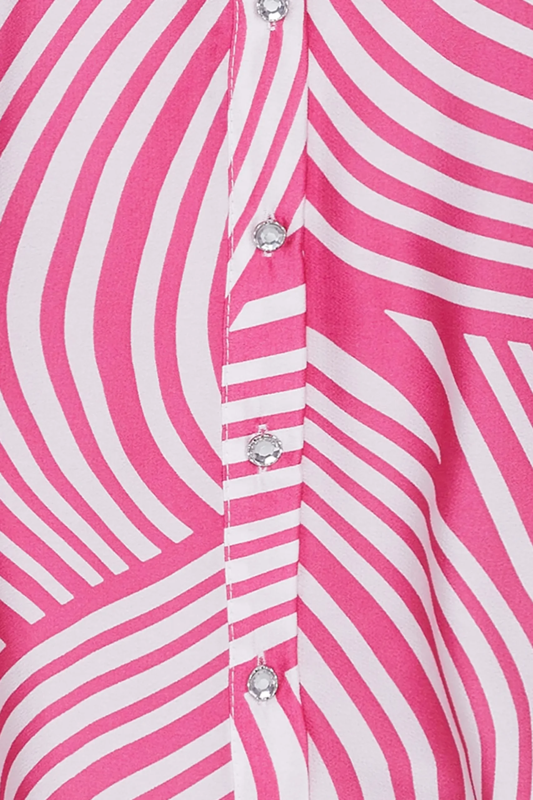 M&Co Womens Pink Swirl Print Shirt>Women Short Sleeve Tops