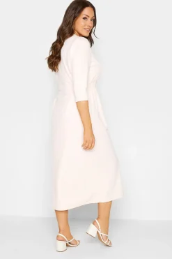 M&Co Womens Pink Textured Button Through Dress><noscript><img width=