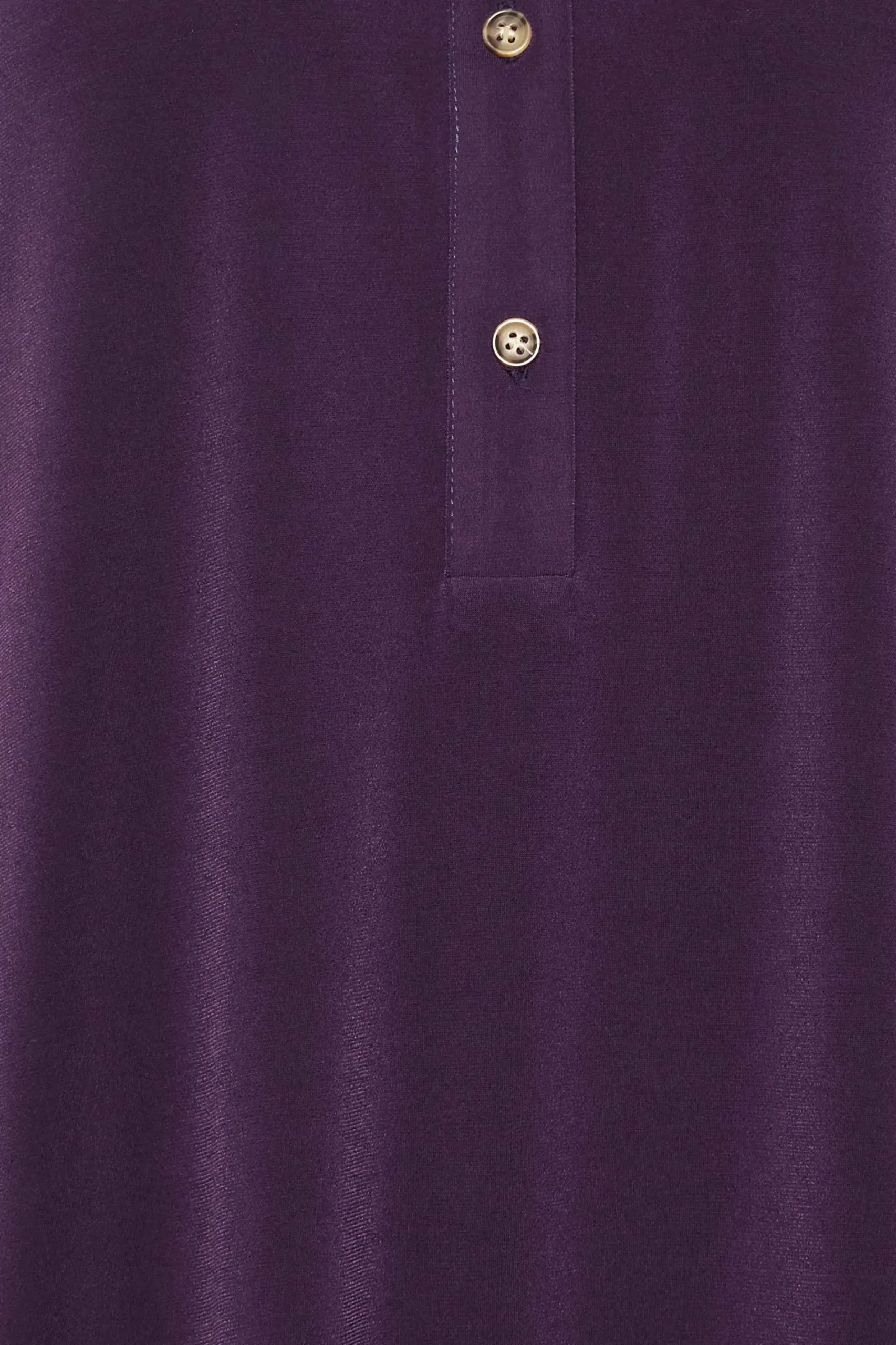M&Co Womens Purple Half Placket Shirt>Women Shirts