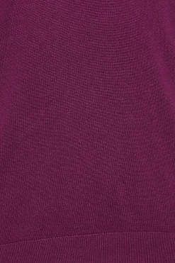 M&Co Womens Purple Long Sleeve V-Neck Jumper><noscript><img width=