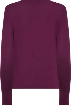 M&Co Womens Purple Long Sleeve V-Neck Jumper><noscript><img width=