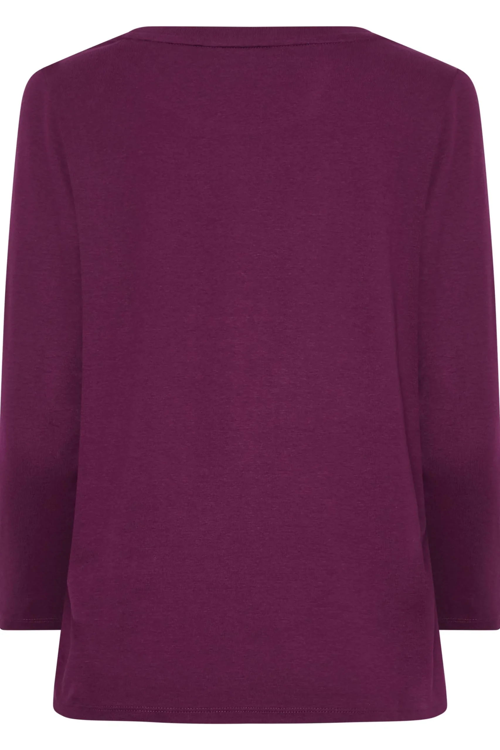 M&Co Womens Purple Long Sleeve Cotton Blend Top>Women T-Shirts