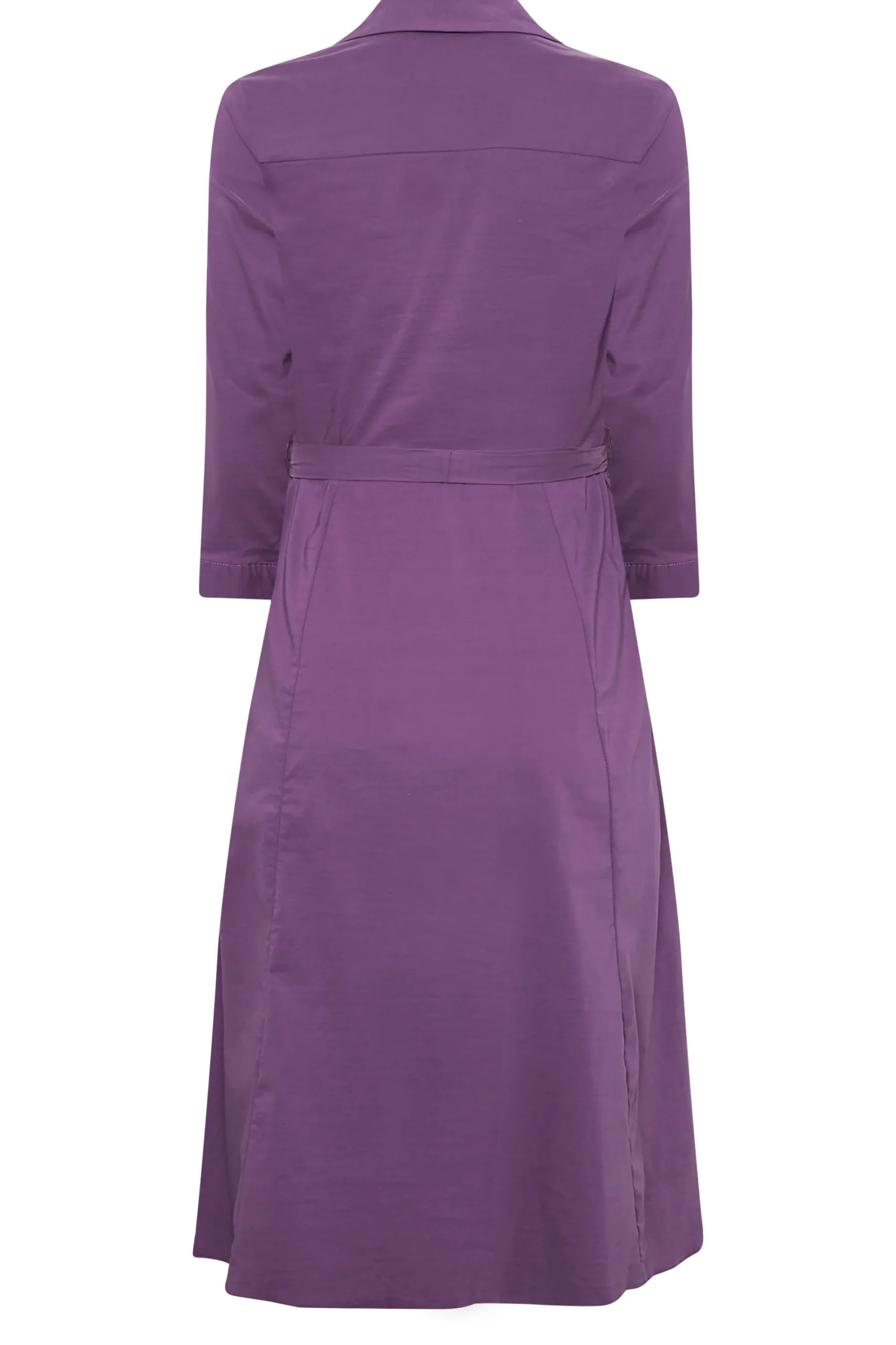 M&Co Womens Purple Tie Waist Shirt Dress>Women Shirt Dresses