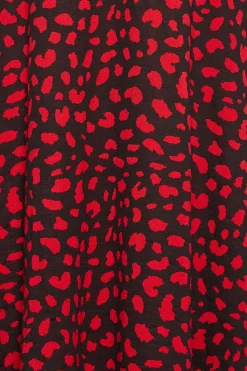 M&Co Womens Red Animal Print Keyhole Maxi Dress><noscript><img width=
