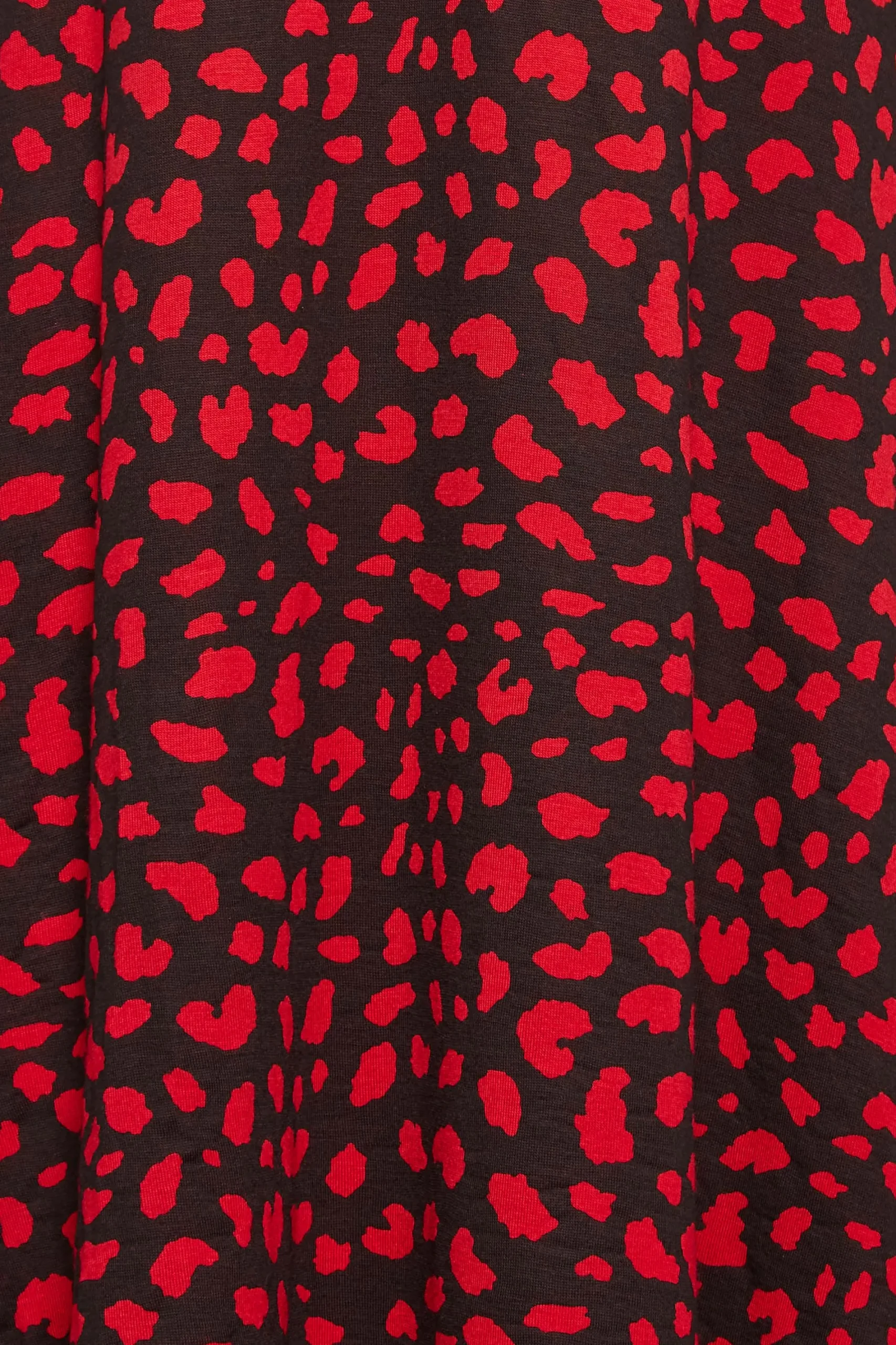 M&Co Womens Red Animal Print Keyhole Maxi Dress>Women Maxi Dresses