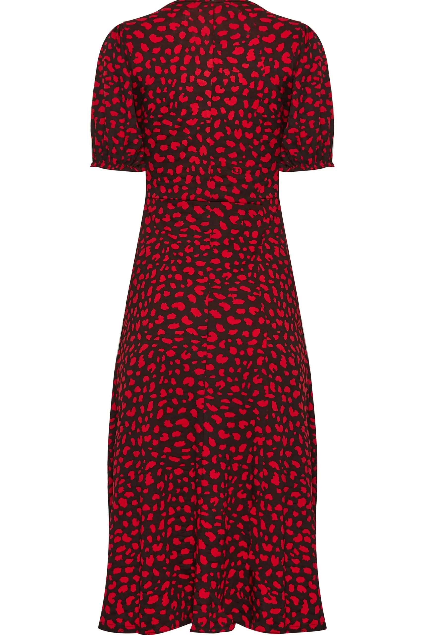 M&Co Womens Red Animal Print Keyhole Maxi Dress>Women Maxi Dresses