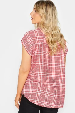 M&Co Womens Red Check Print Shirt><noscript><img width=