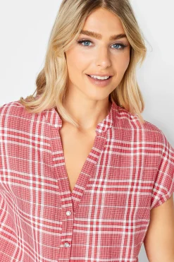 M&Co Womens Red Check Print Shirt><noscript><img width=