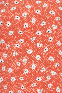 M&Co Womens Red Daisy Print Blouse><noscript><img width=
