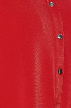M&Co Womens Red Half Placket Blouse><noscript><img width=