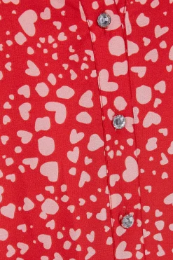 M&Co Womens Red Heart Print Shirt><noscript><img width=