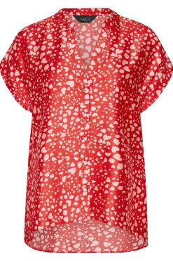 M&Co Womens Red Heart Print Shirt><noscript><img width=