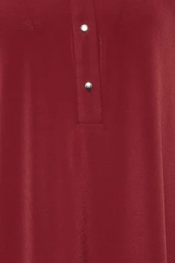 M&Co Womens Red Placket Jersey Shirt><noscript><img width=