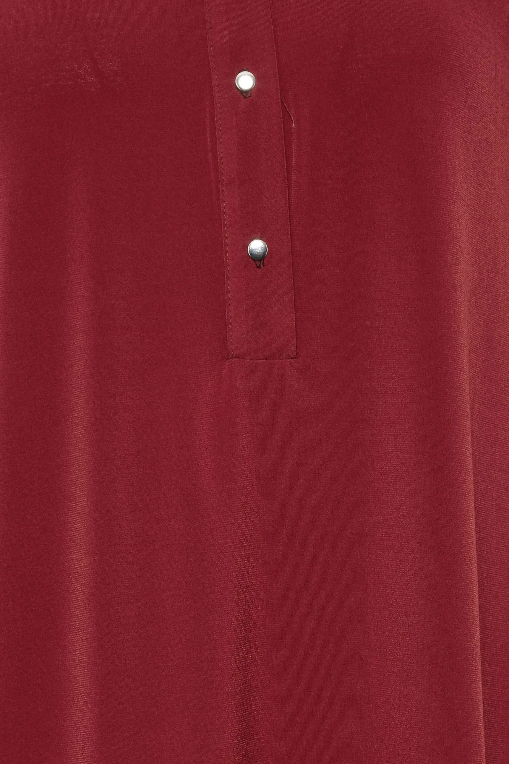 M&Co Womens Red Placket Jersey Shirt>Women Shirts