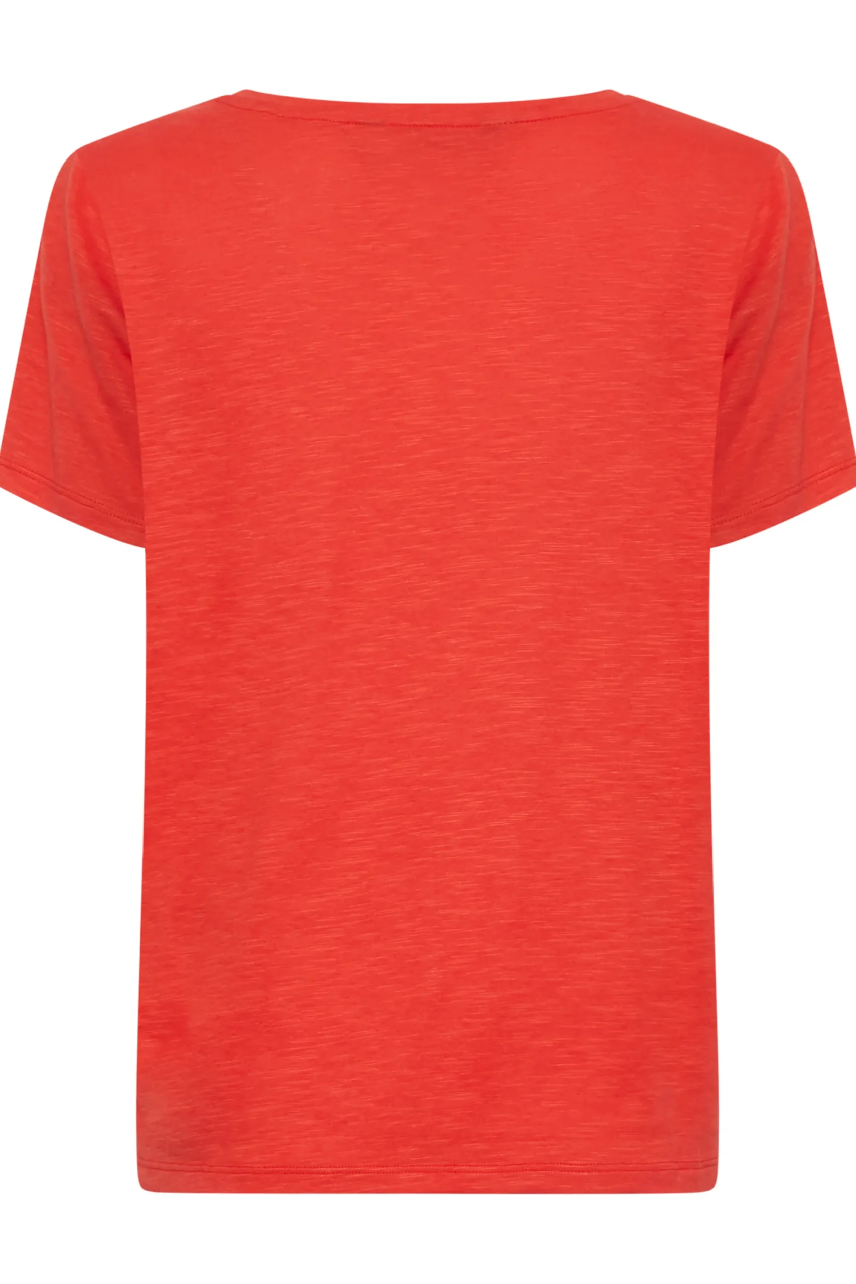 M&Co Womens Red Short Sleeve Cotton Blend T-Shirt>Women T-Shirts