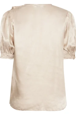 M&Co Womens Rose Gold Frill Front Blouse><noscript><img width=