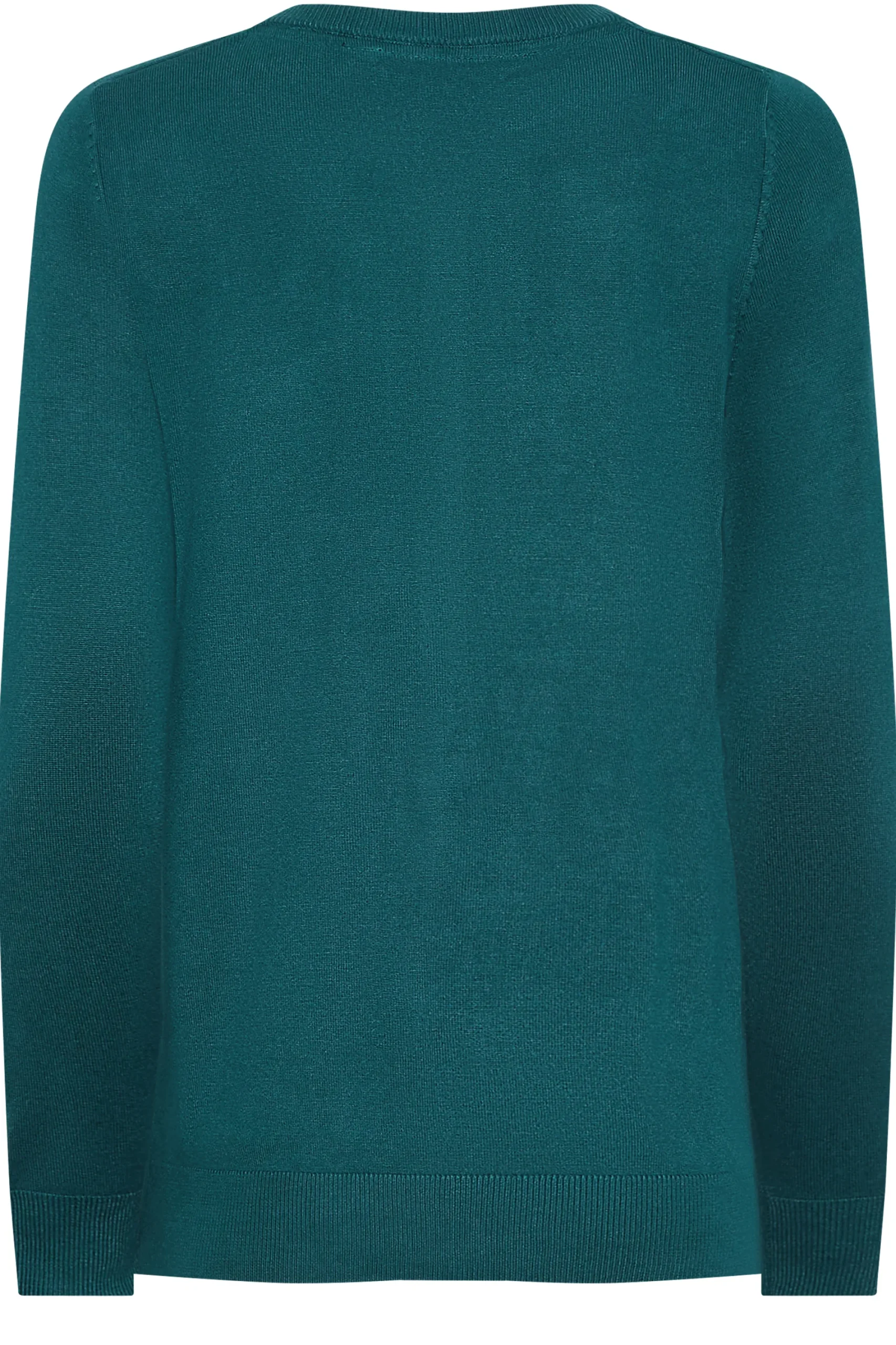 M&Co Womens Teal Green Ribbed Shoulder Cardigan>Women Cardigan