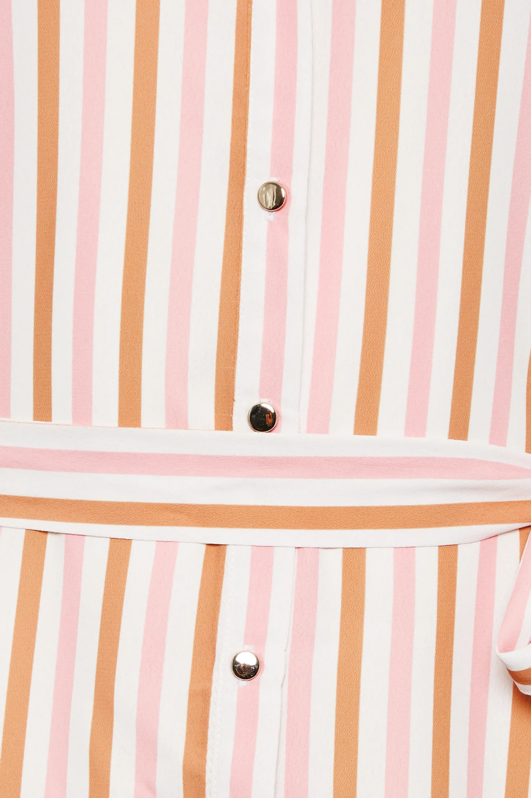 M&Co Womens White & Pink Stripe Tie Waist Blouse>Women Shirts