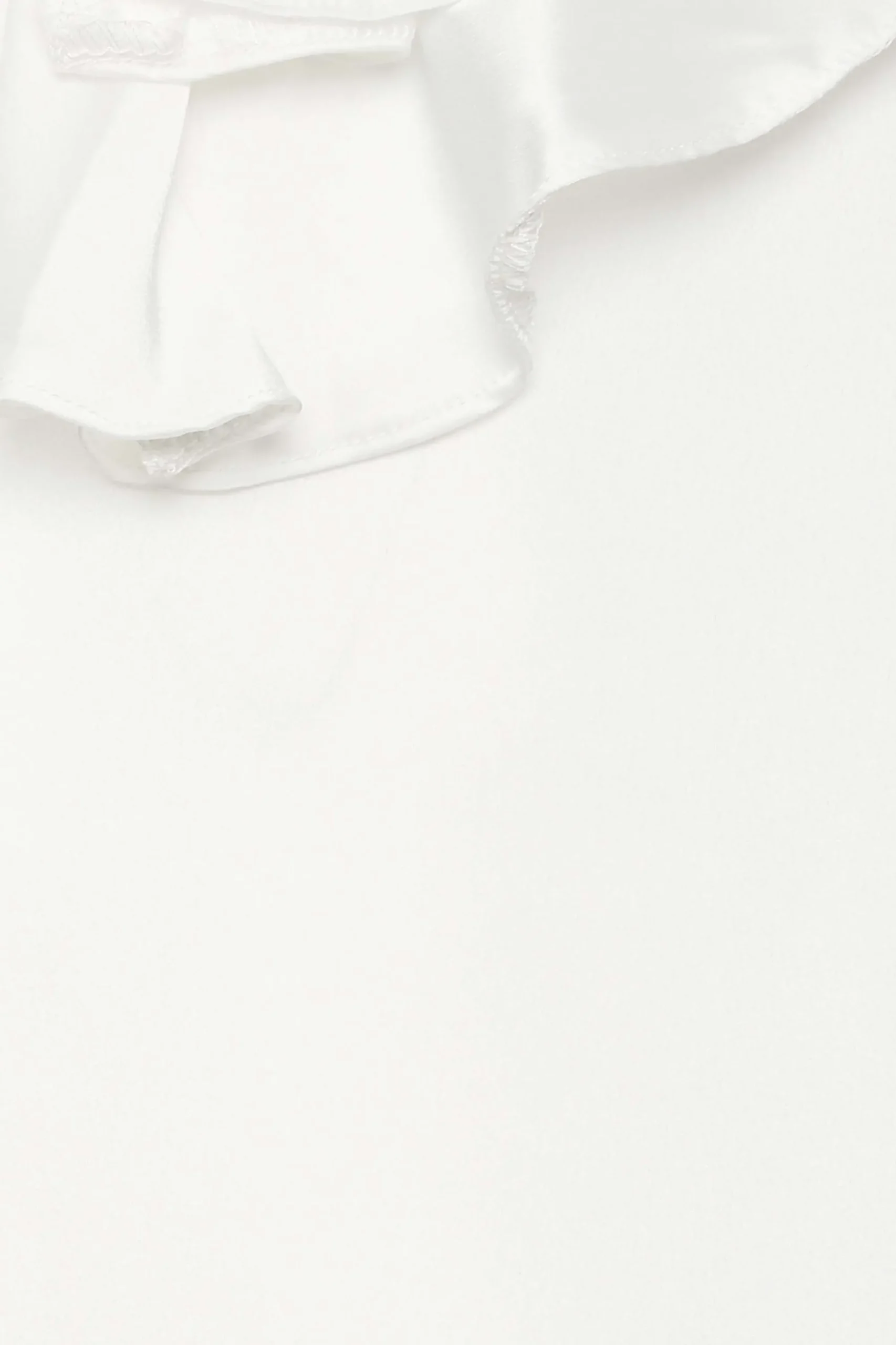 M&Co Womens White Frill Front Blouse>Women Short Sleeve Tops