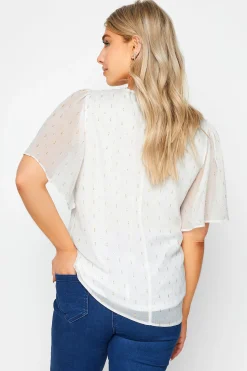 M&Co Womens White Glitter Detail Blouse><noscript><img width=