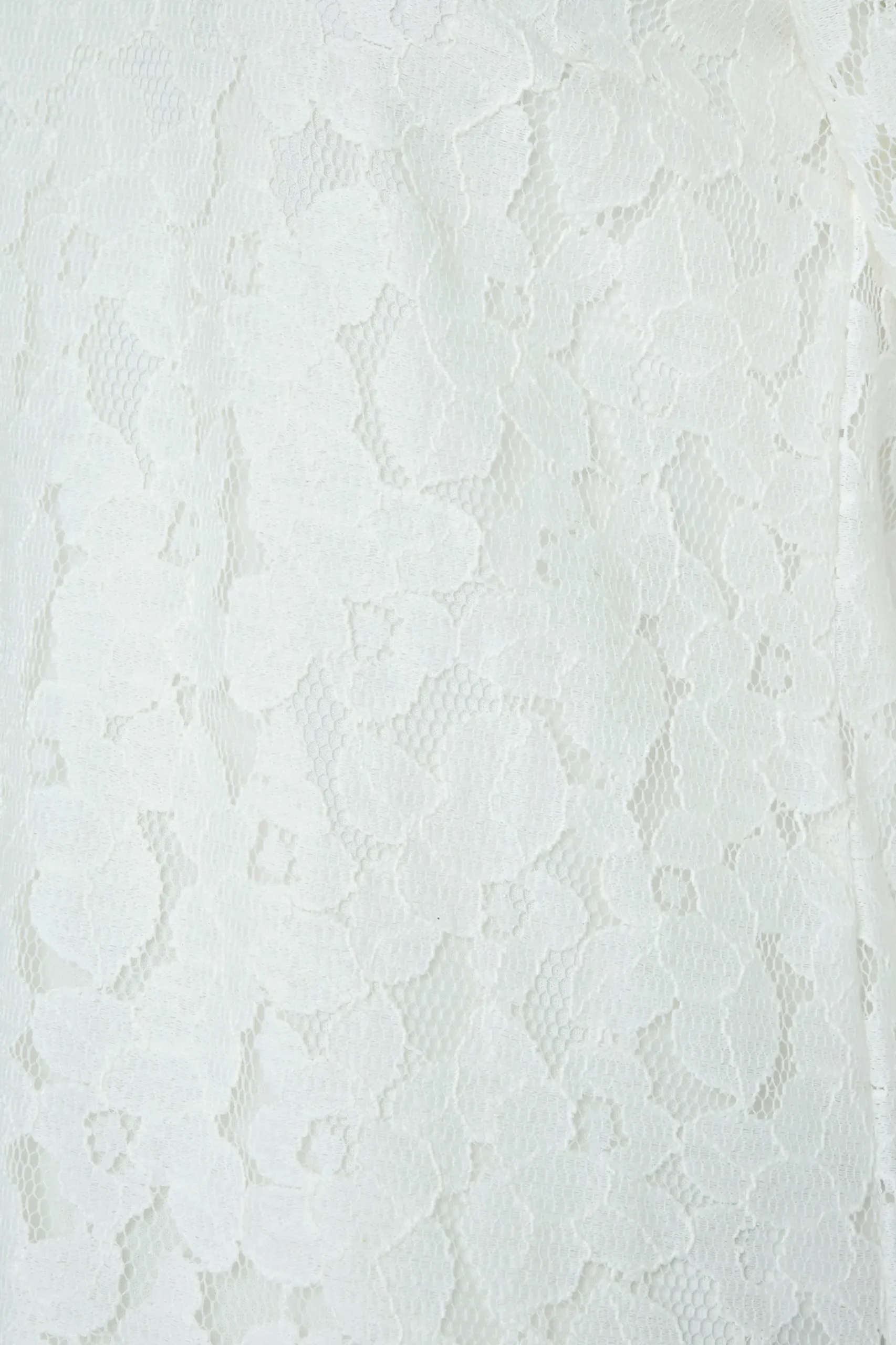 M&Co Womens White Lace Puff Sleeve Blouse>Women Blouses