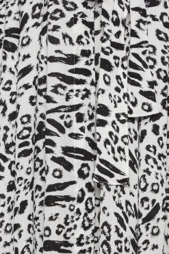 M&Co Womens White Mixed Animal Print Shirt Dress><noscript><img width=