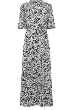M&Co Womens White Mixed Animal Print Shirt Dress><noscript><img width=