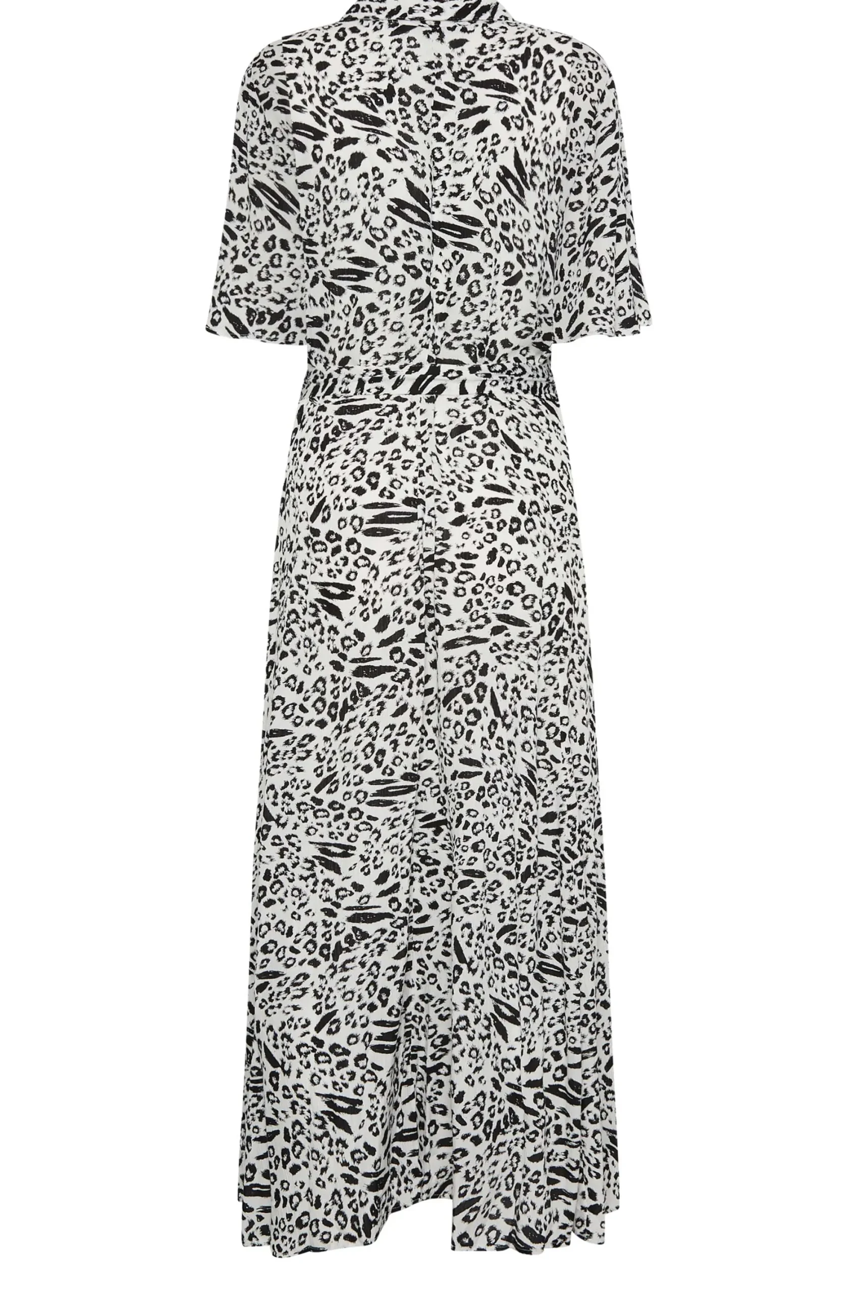 M&Co Womens White Mixed Animal Print Shirt Dress>Women Shirt Dresses