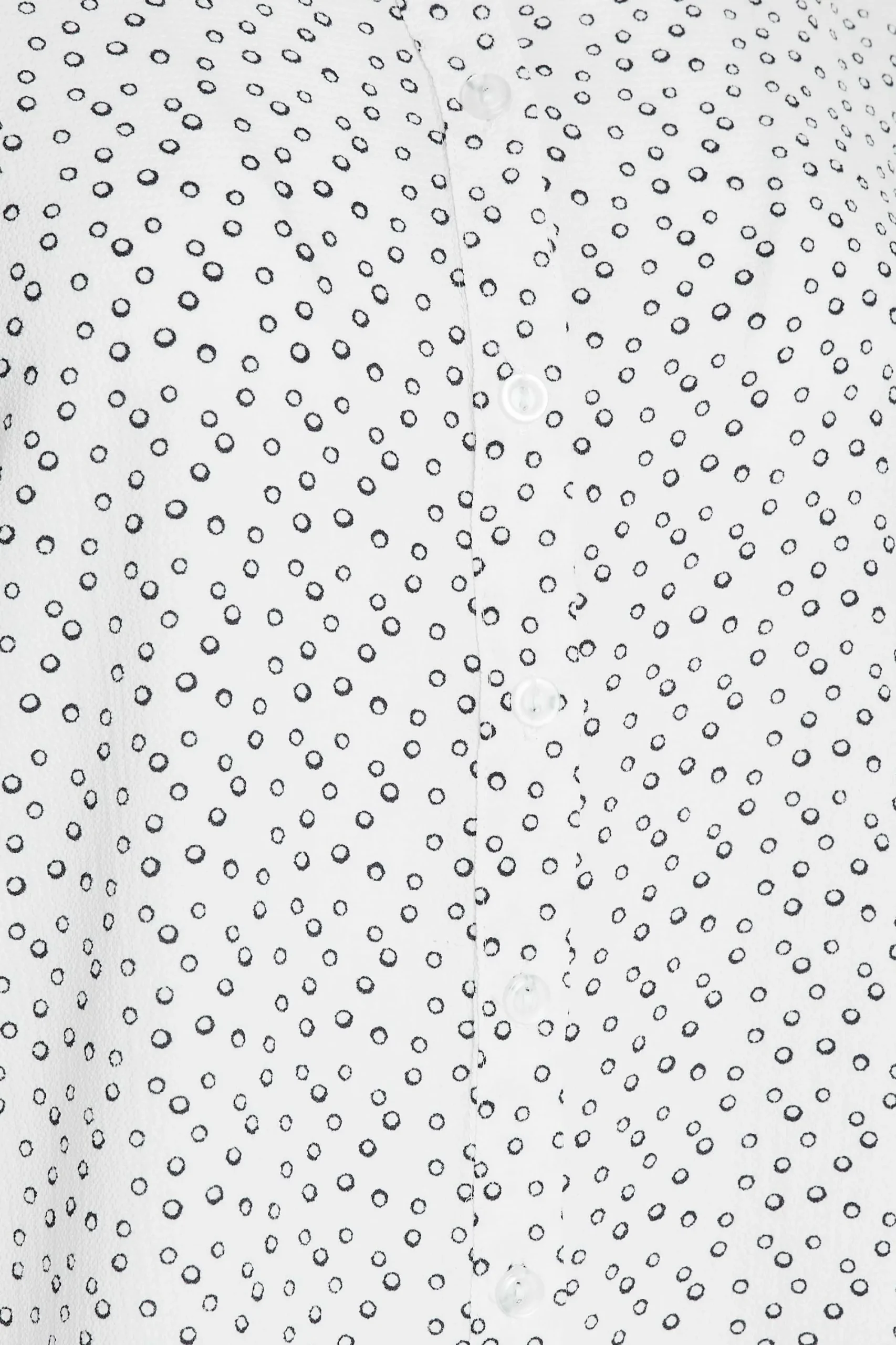 M&Co Womens White Spot Print Tab Sleeve Shirt>Women Shirts