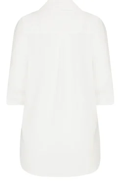 M&Co Womens White Tab Sleeve Shirt><noscript><img width=