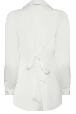 M&Co Womens White Tie Back Tunic Shirt><noscript><img width=