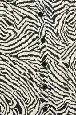 M&Co Womens White Zebra Print Button Through Midaxi Dress><noscript><img width=
