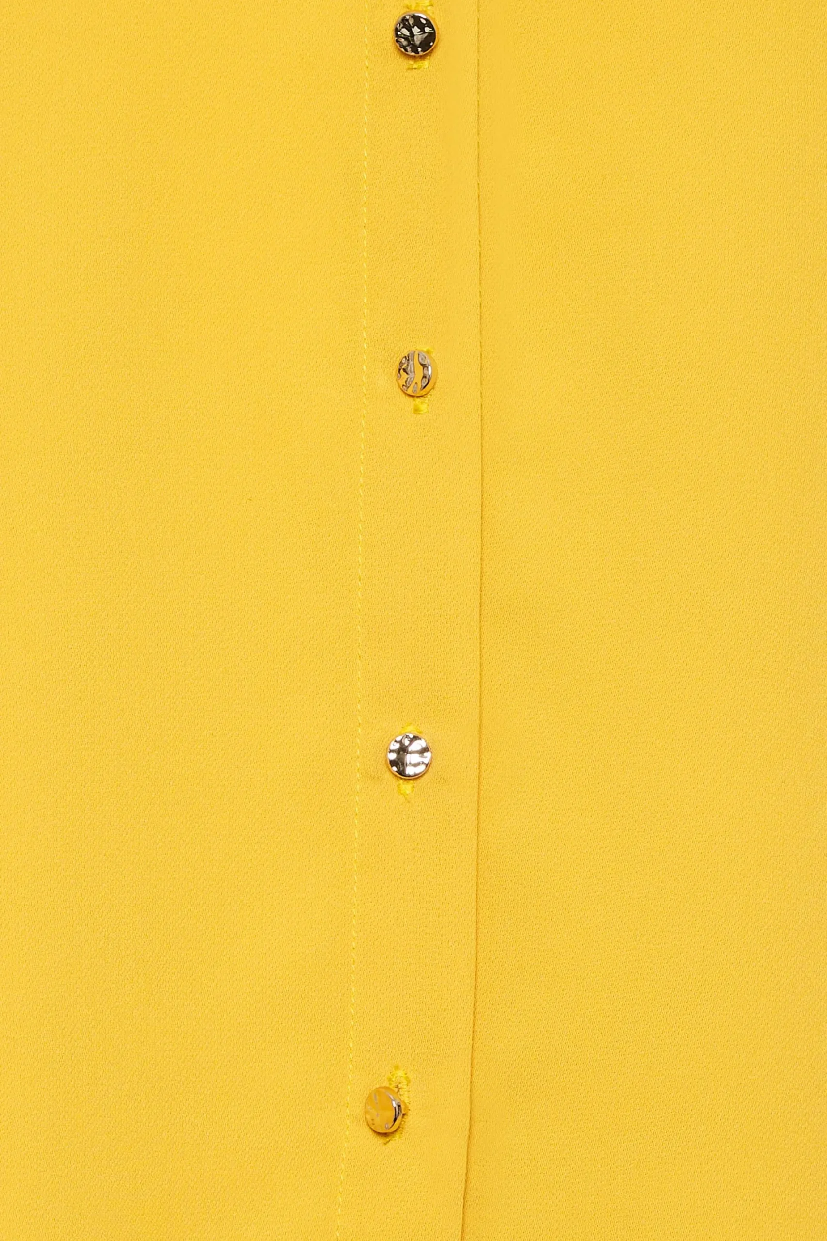 M&Co Womens Yellow Button Through Tunic Shirt>Women Shirts
