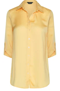 M&Co Womens Yellow Tab Sleeve Shirt><noscript><img width=