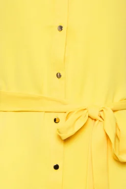 M&Co Womens Yellow Tie Waist Blouse><noscript><img width=