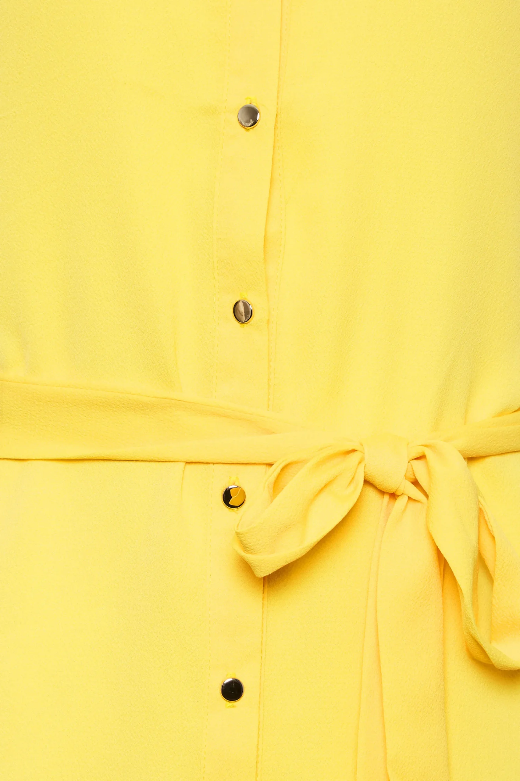 M&Co Womens Yellow Tie Waist Blouse>Women Shirts