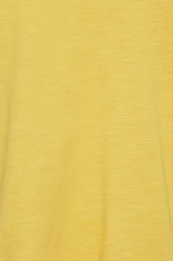 M&Co Womens Yellow V-Neck Cotton T-Shirt><noscript><img width=