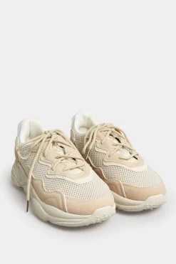 M&Co Pixiegirl Pixiegirl Beige Brown Chunky Mesh Panel Trainers In Standard Fit>Women Flat Shoes